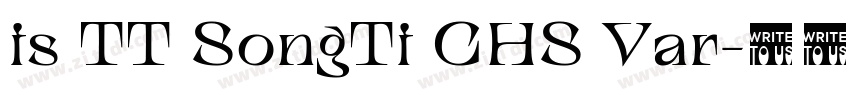 is TT SongTi CHS Var字体转换